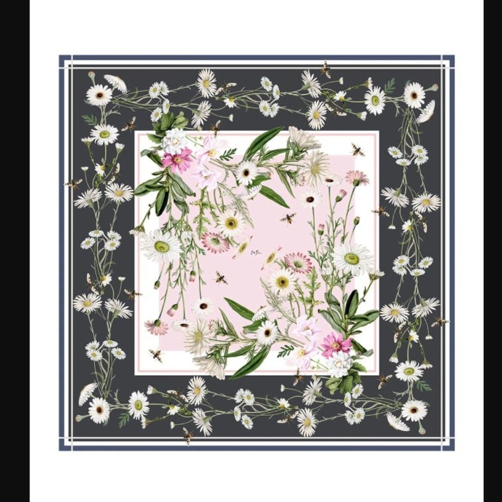 St. Piece Nancy Double-Sided Silk Scarf